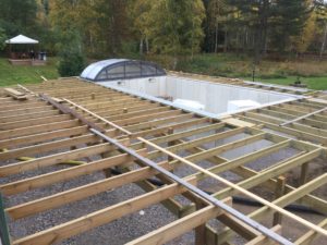 Pooltak 4x8 poolbygge