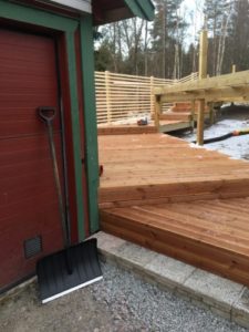 trappa pool område